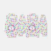 Niedliche Farben Wasserfarbe Bunny und Polka Punkt Geschenkschachtel (Ungefaltet)