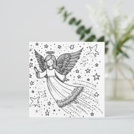 Niedliche Farbenarena Feiertagskarte