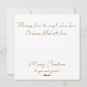 Niedliche Farbenarena Feiertagskarte (Rückseite)