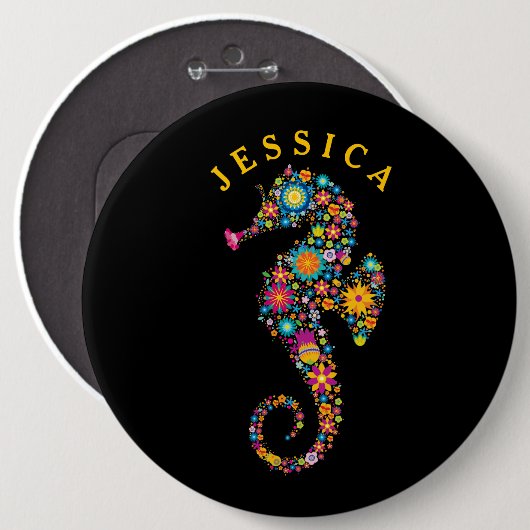 Niedliche Farbenblüte Button (Vorne & Hinten)