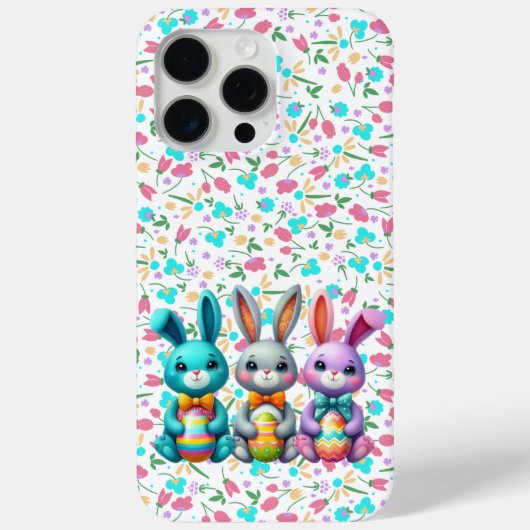 Niedliche, farbenfrohe 3 Ostersonne Case-Mate iPhone Hülle (Rückseite)
