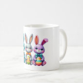 Niedliche, farbenfrohe 3 Ostersonne Kaffeetasse (VorderseiteRechts)