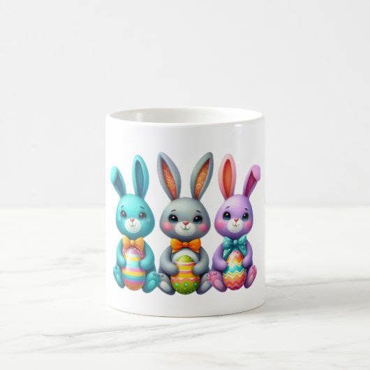 Niedliche, farbenfrohe 3 Ostersonne Kaffeetasse (Mittel)