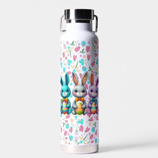 Niedliche, farbenfrohe 3 Ostersonne Trinkflasche (Vorne)