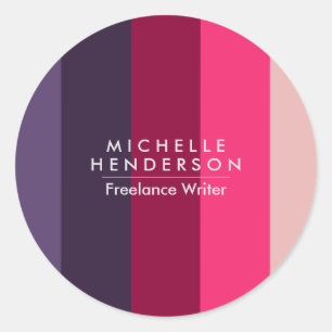 Niedliche Farbenfrohe Bar Settecentesimo Runder Aufkleber