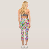 Niedliche farbenfrohe Blume Case-Mate iPhon Capri Leggings (Rückseite)