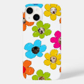 Niedliche farbenfrohe Blume Hund Mama Fun Foto Col Case-Mate iPhone Hülle (Rückseite)