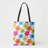 Niedliche farbenfrohe Blume Hund Mama Fun Foto Col Tasche (Vorderseite)