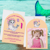 Niedliche Farbenfrohe Blumenmeere Löwe Girl Kinder Einladung