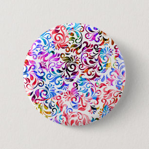 Niedliche farbenfrohe Blumenmuster Case-Mate iPhon Button