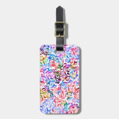 Niedliche farbenfrohe Blumenmuster Case-Mate iPhon Gepäckanhänger (Vorderseite vertikal)