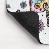 Niedliche farbenfrohe Blütenbaby Elephant Illustra Mousepad (Ecke)