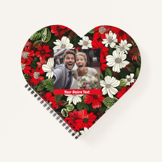 Niedliche Farbenfrohe Blütenfaser für Spiralfolien Notizblock (Vorderseite)