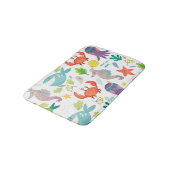 Niedliche farbenfrohe Cartoon Sea Animes Nahtloses Badematte (Schrägansicht)