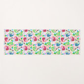 Niedliche farbenfrohe Dekorationsmuster Blume Schü Yogamatte (Vorderseite (Horizontal))