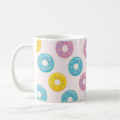 Niedliche, farbenfrohe Donuts mit Sprinklermuster Kaffeetasse (Links)