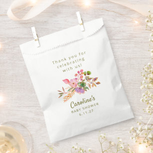 Niedliche, farbenfrohe Dusche mit Blumenblütendusc Geschenktütchen