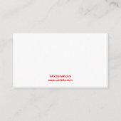 Niedliche Farbenfrohe Eiscreme Visitenkarte (Rückseite)