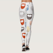 niedliche, farbenfrohe Eule Leggings (Rückseite)