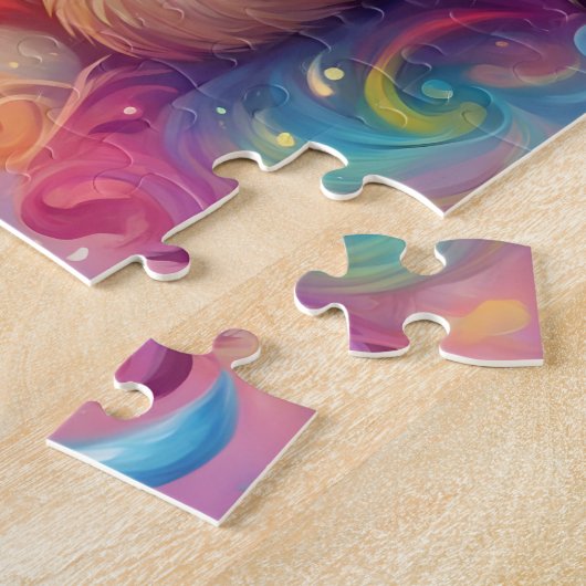 Niedliche, farbenfrohe Fahne Puzzle (Seite)