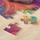 Niedliche, farbenfrohe Fahne Puzzle (Seite)
