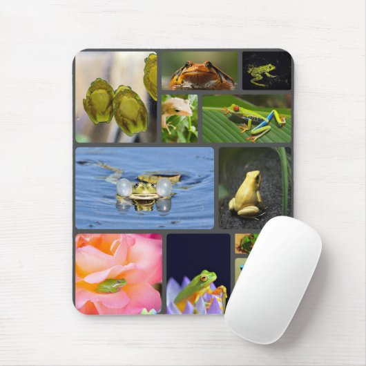 Niedliche, farbenfrohe Froschmousepad! Mousepad (Mit Mouse)