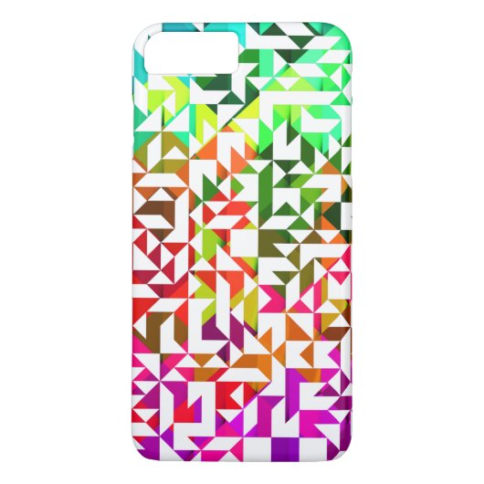 Niedliche, farbenfrohe geometrische Muster Case-Mate iPhone Hülle (Rückseite)