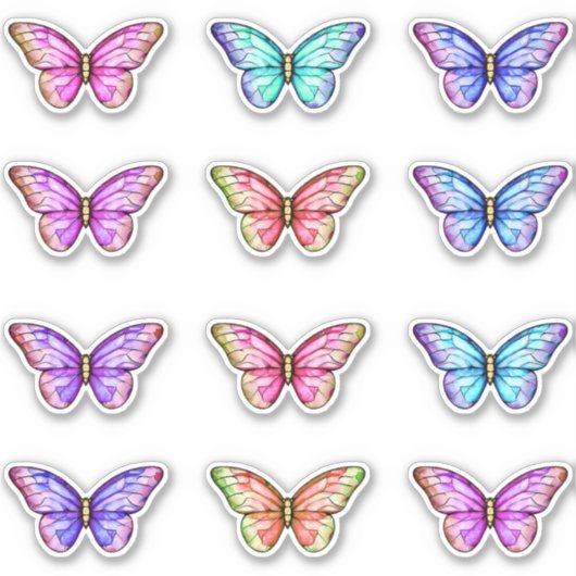 Niedliche Farbenfrohe gestanzte Glaskugeln Aufkleber (Vorderseite)