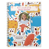 Niedliche Farbenfrohe Handschleiftiere Individuell Notizblock (Vorderseite)