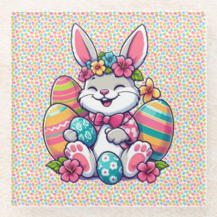 Niedliche, farbenfrohe hawaiianische/tropische Ost Glasuntersetzer