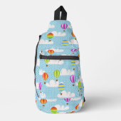 Niedliche Farbenfrohe Heißluftballonmuster Crossbody Bag (Vorderseite)