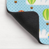 Niedliche Farbenfrohe Heißluftballonmuster Mousepad (Ecke)