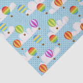 Niedliche Farbenfrohe Heißluftballonmuster Seidenpapier (Ausschnitt)