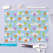 Niedliche Farbenfrohe Heißluftballonmuster Seidenpapier (Handwerk)