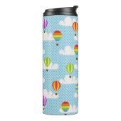 Niedliche Farbenfrohe Heißluftballonmuster Thermosbecher (Nach links gedreht)