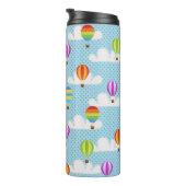 Niedliche Farbenfrohe Heißluftballonmuster Thermosbecher (Nach rechts gedreht)