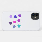 Niedliche farbenfrohe Herzen Case-Mate iPhone Hülle (Rückseite (Horizontal))