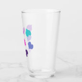 Niedliche farbenfrohe Herzen Glas (Links)