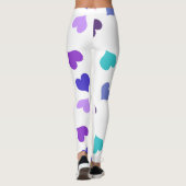 Niedliche farbenfrohe Herzen Leggings (Rückseite)