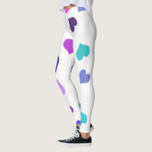 Niedliche farbenfrohe Herzen Leggings (Links)