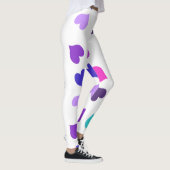Niedliche farbenfrohe Herzen Leggings (Rechts)