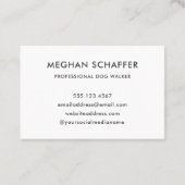 Niedliche farbenfrohe Hunde Visitenkarte (Rückseite)