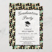 Niedliche farbenfrohe indianische Elefanten-Abschl Einladung (Vorne/Hinten)