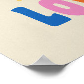 Niedliche, farbenfrohe Inspirationsquelle Kunst Poster (Ecke)