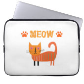 niedliche, farbenfrohe Katze sieht gut aus auf Lap Laptopschutzhülle (Vorderseite)