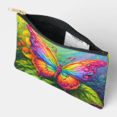 Niedliche Farbenfrohe kreative Schmetterlingskunst Zubehörtasche (Offen)