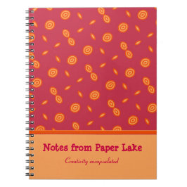 Niedliche, farbenfrohe Kreise gestalten Cranberry Notizblock