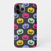 Niedliche, farbenfrohe Kürbis vor Halloween iPhone Hülle (Rückseite)