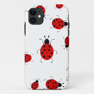 Niedliche, farbenfrohe Ladybugs Clip Art iPhone 11 Hülle