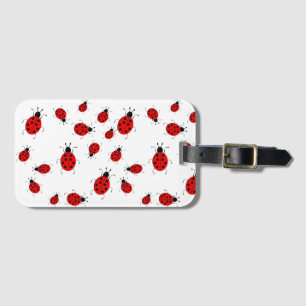 Niedliche, farbenfrohe Ladybugs Clip Art Gepäckanhänger